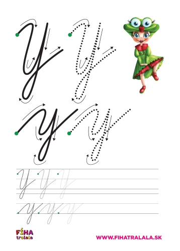 Pracovný list ABECEDA žabka od FÍHA tralala