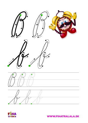 Pracovný list ABECEDA Budík od FÍHA tralala